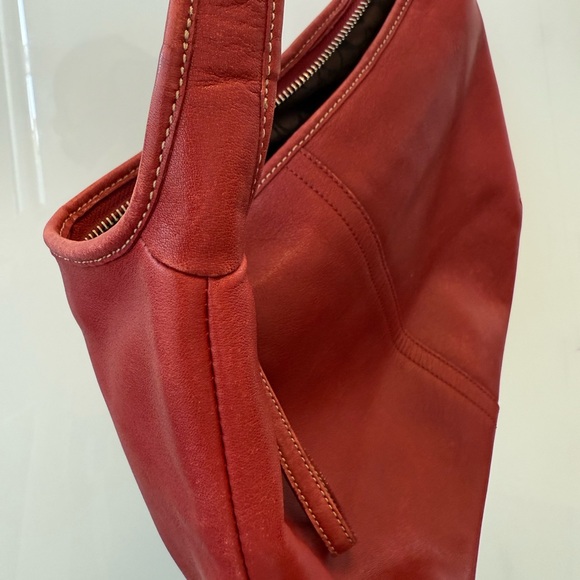 Coach vintage small red Leather Ergo Hobo Bag - Picture 16 of 16